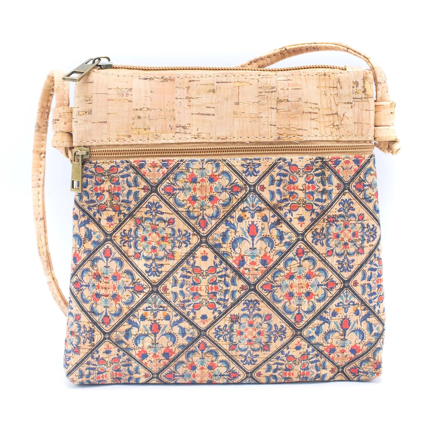 Cork Crossbody Messenger Criss Cross Compact