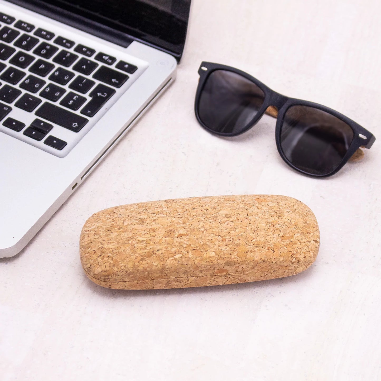 Cork hard case for sunglasses natural cork
