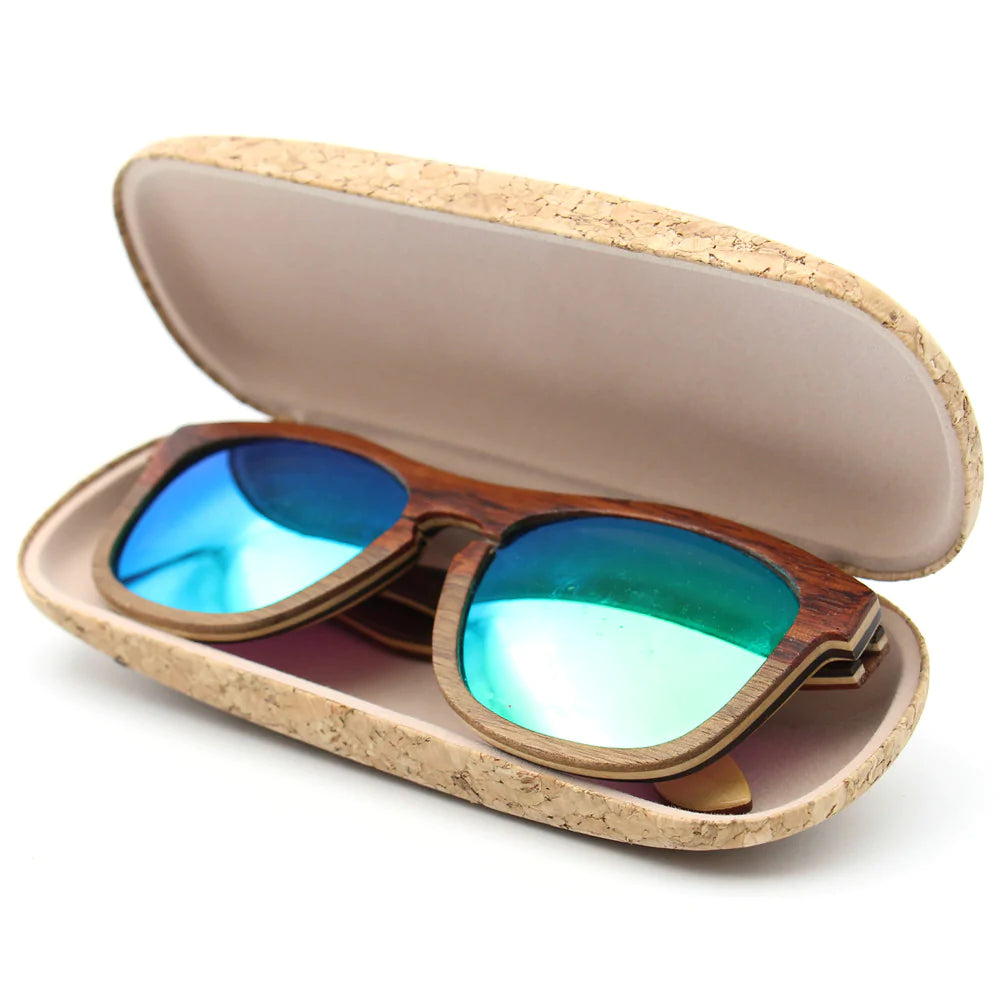 Cork hard case for sunglasses natural cork