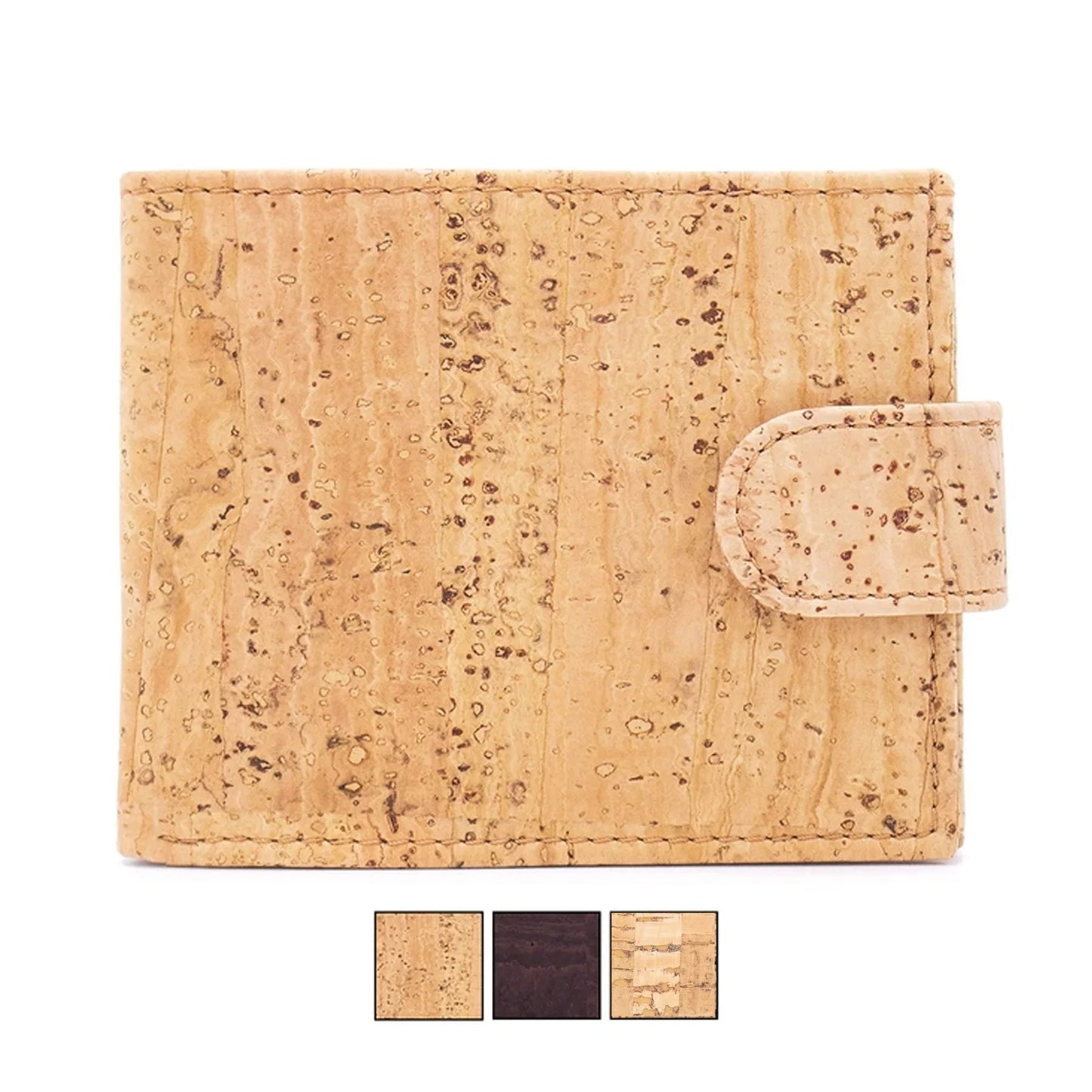 Natural/Brown Cork Wallet for Men
