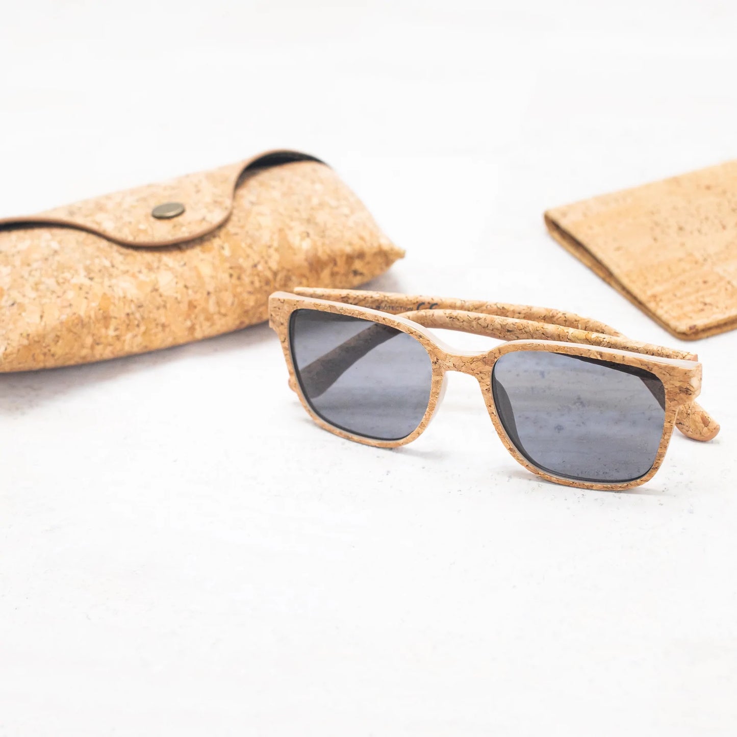 Cork UV protection men eyewear sunglasses (Including case)