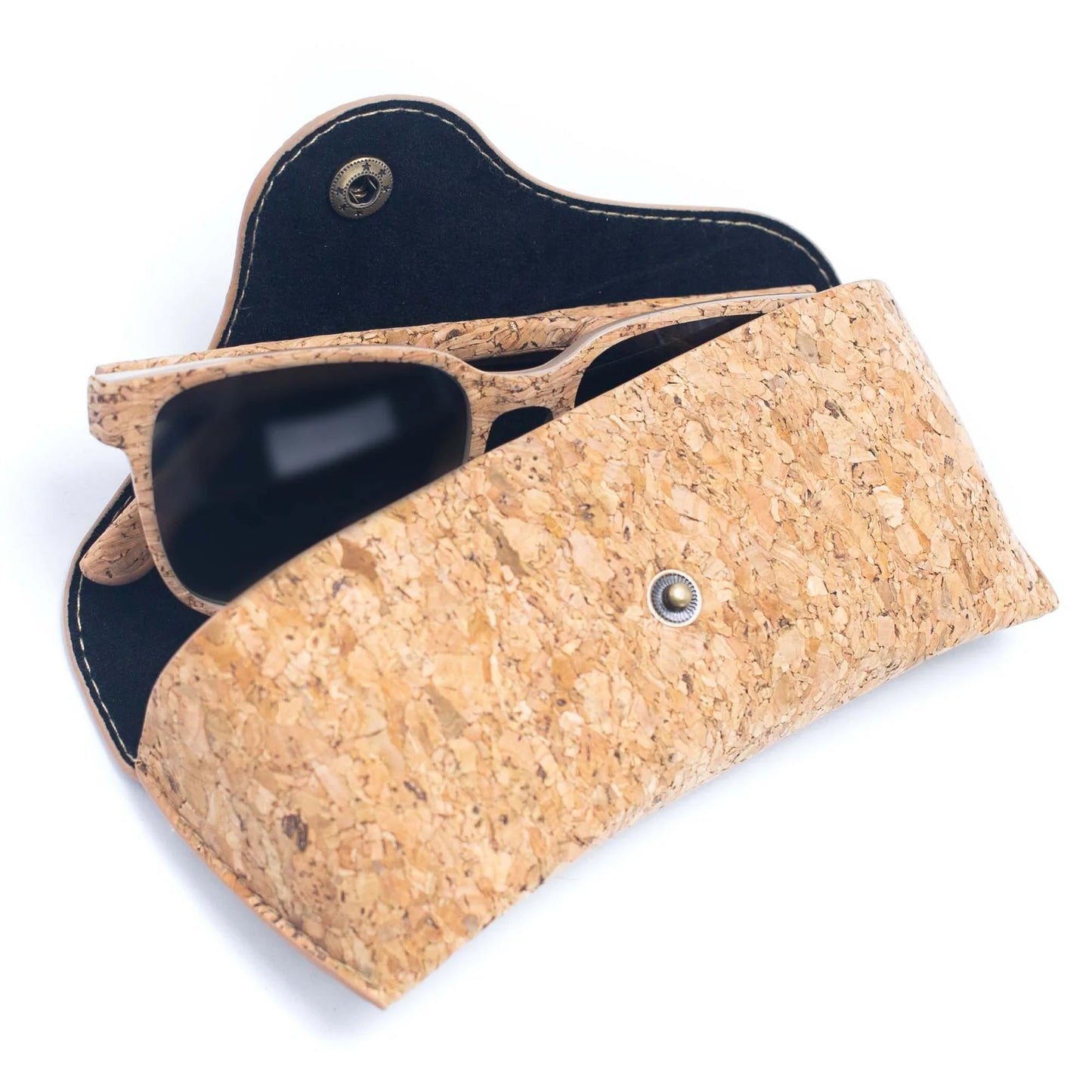 Cork UV protection men eyewear sunglasses (Including case)