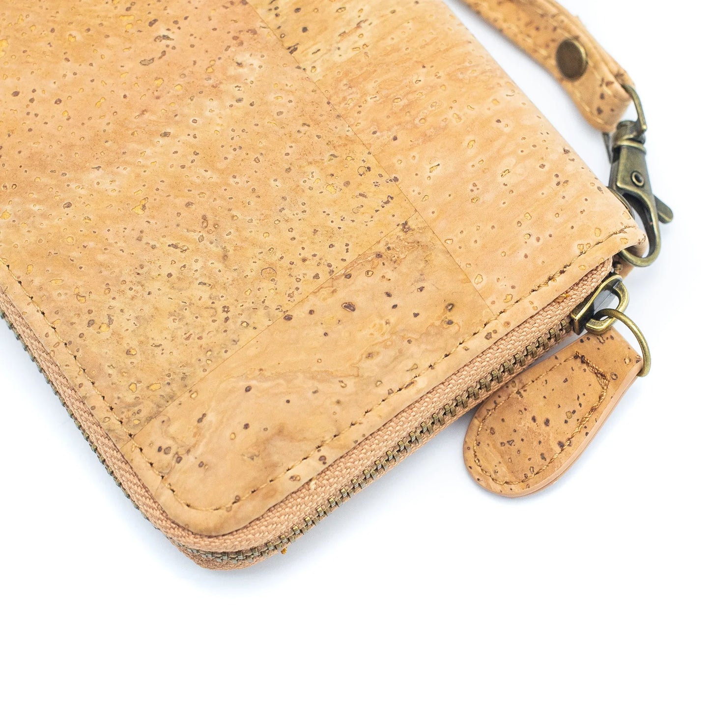 Natural cork women's classic vegan wallet