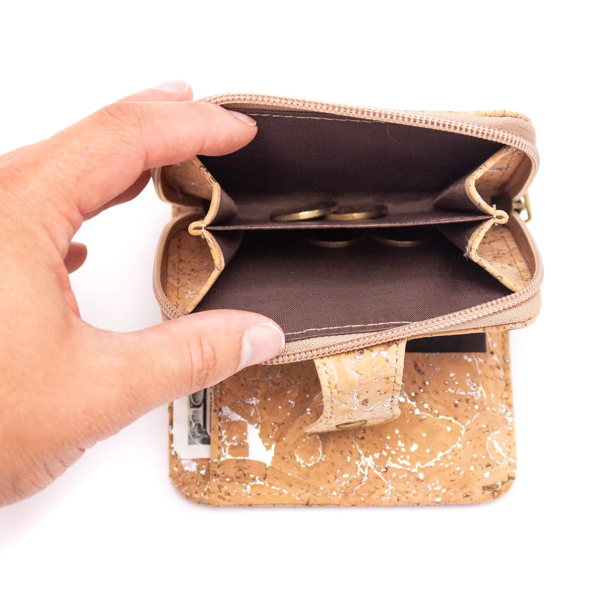 Lux cork women's card wallet
