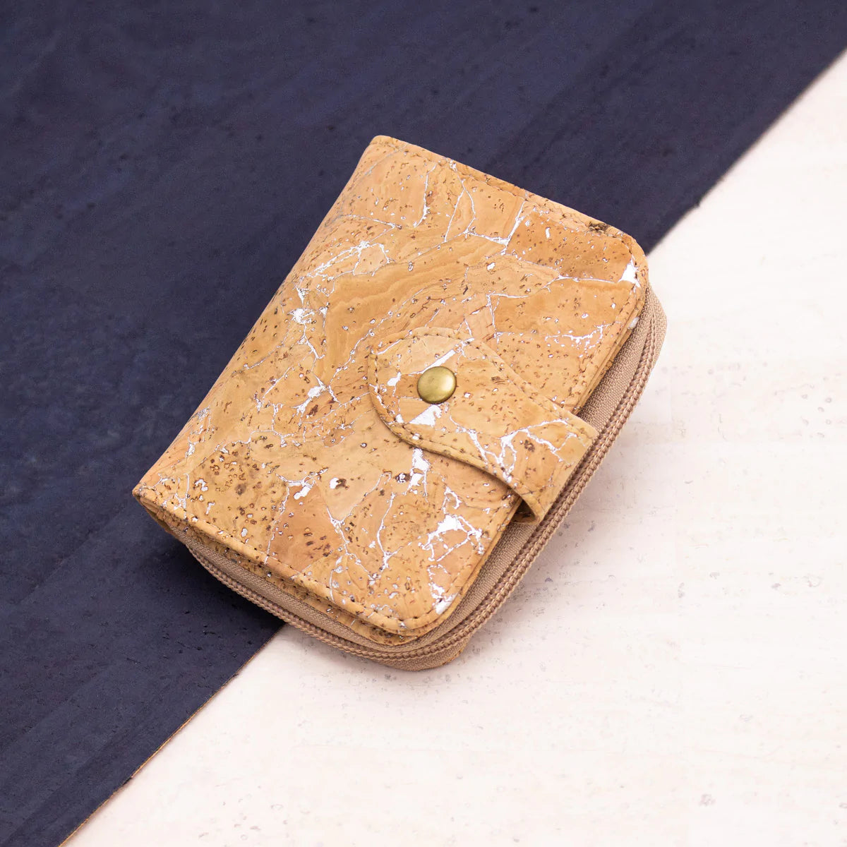 Lux cork women's card wallet