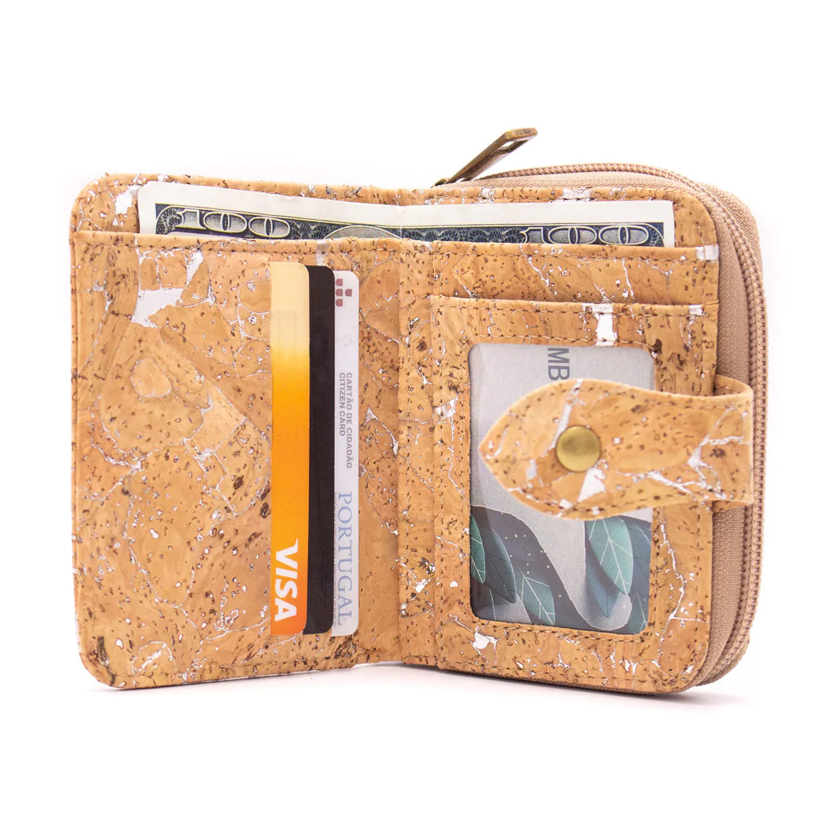 Lux cork women's card wallet