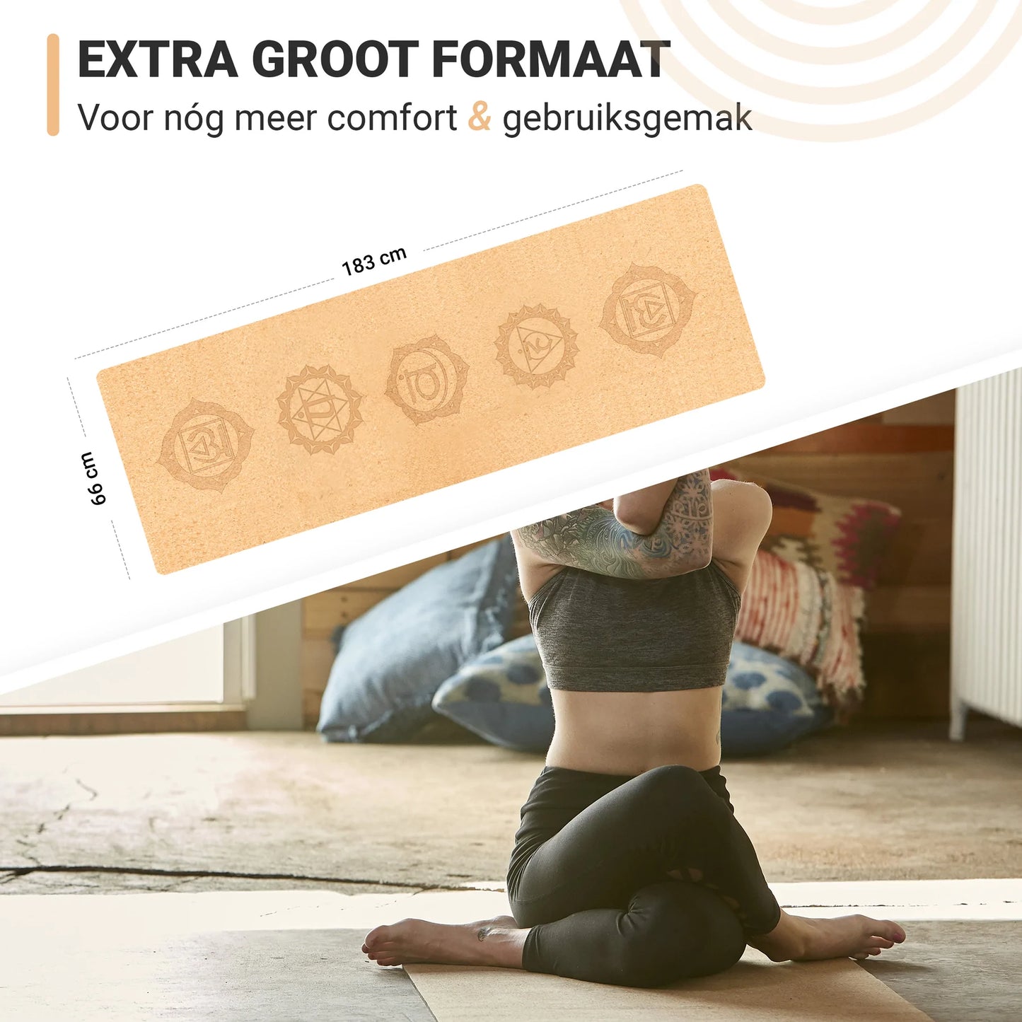 Chakras Cork Yoga Mat