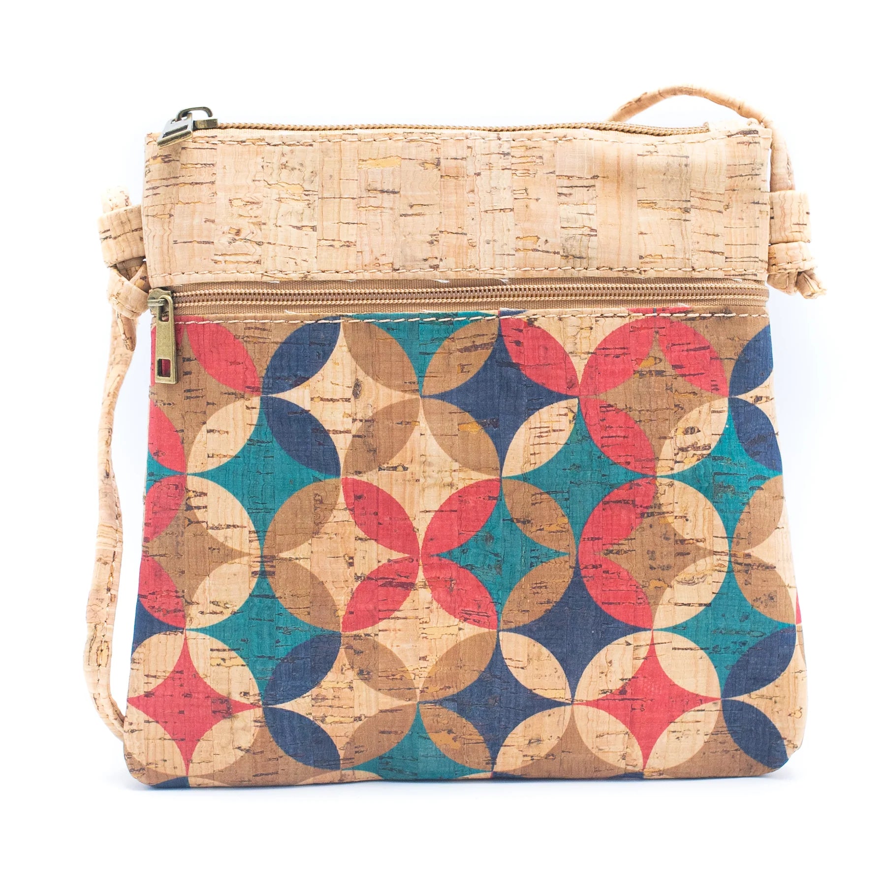 Cork Crossbody Messenger Criss Cross Compact
