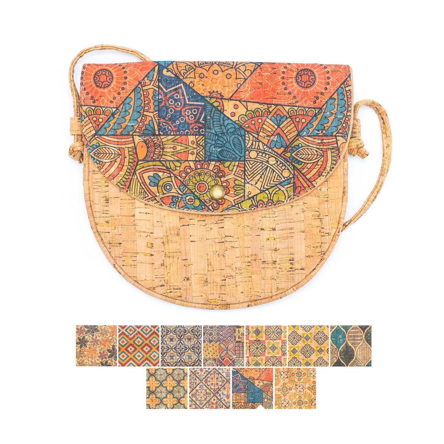 Natural Cork Messenger bag Mini Sleek