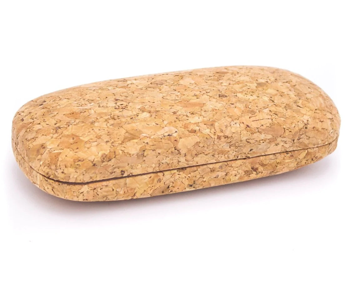 Cork hard case for sunglasses natural cork