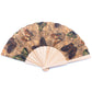 Cork Antique Wooden Folding Hand Fan with Box