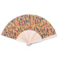 Cork Antique Wooden Folding Hand Fan with Box