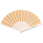 Cork Antique Wooden Folding Hand Fan with Box