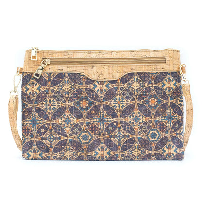 Floral fly Printed Cork Sling Bag