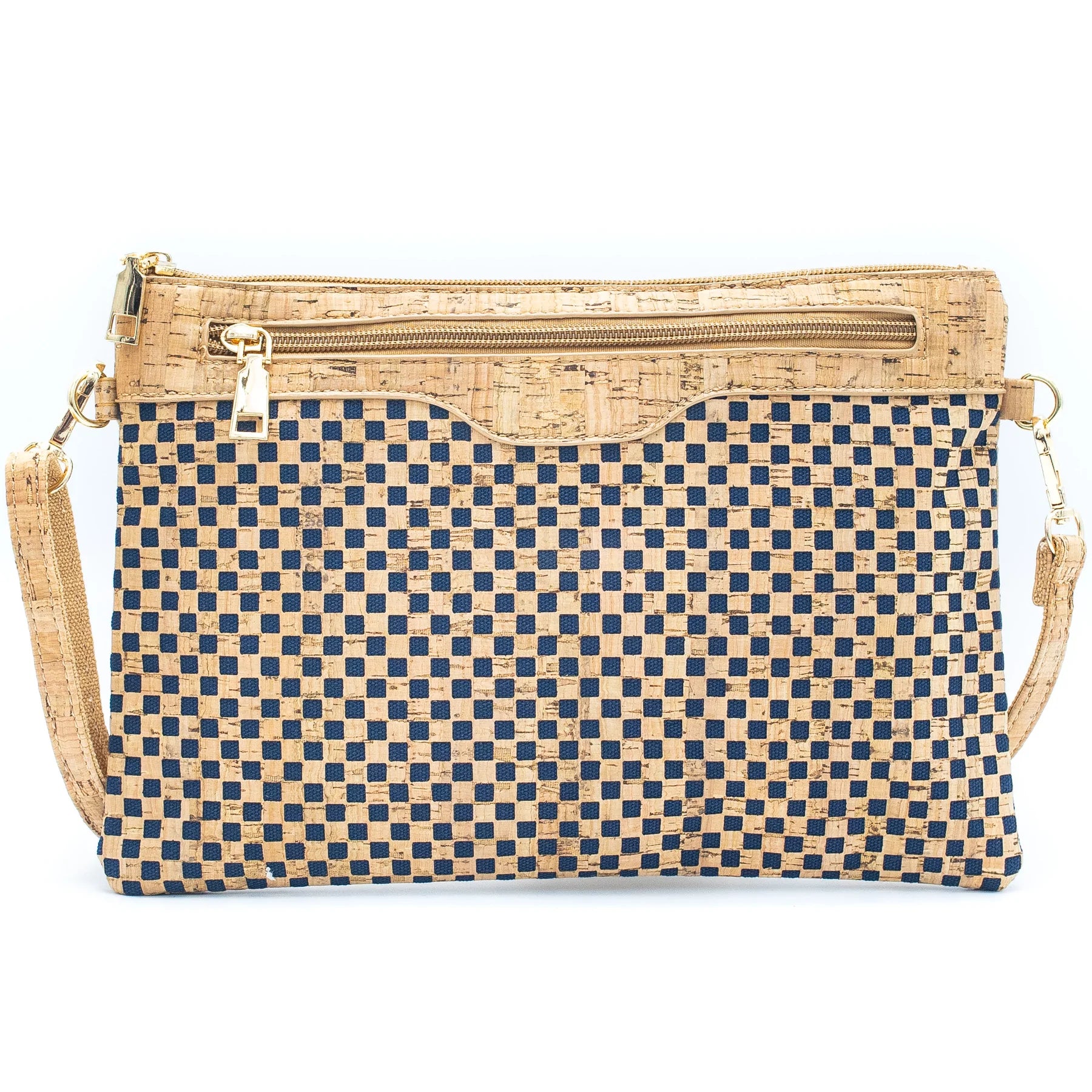 Floral fly Printed Cork Sling Bag