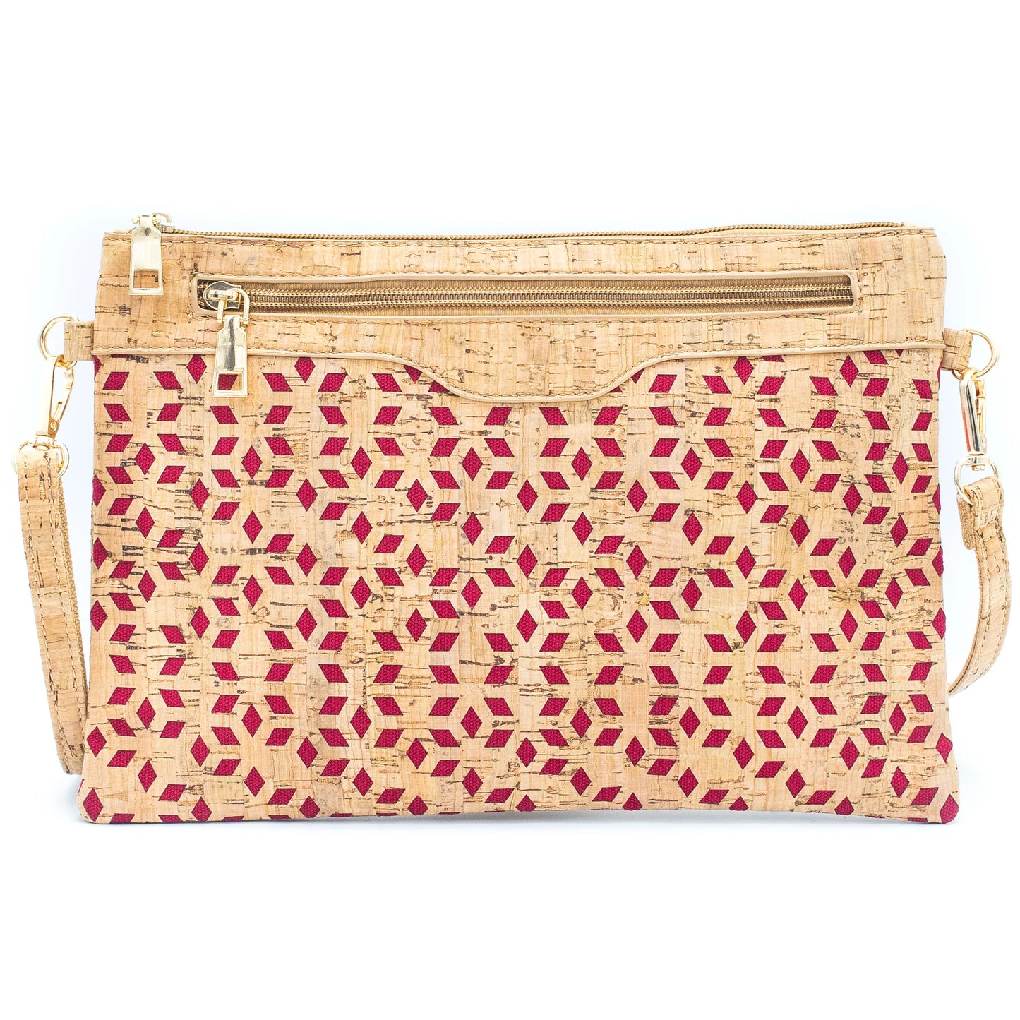 Floral fly Printed Cork Sling Bag