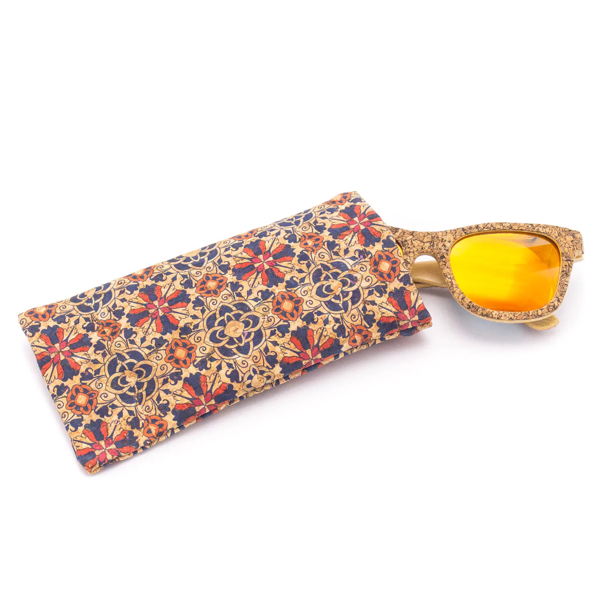 Cork sunglass case Pouch Vegan Cork Leather