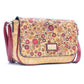 Natural Cork Crossbody Bag with Traditional Mosaic Print