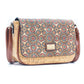 Natural Cork Crossbody Bag with Traditional Mosaic Print