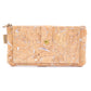 Silver cork Slim snap wallet