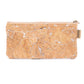 Silver cork Slim snap wallet