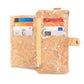 Silver cork Slim snap wallet