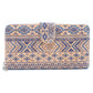 Folding wallet Mandala flower pattern- Vegan Cork Wallet