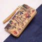 Wild Flora with Pretty Bushes- Vegan Wallet