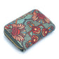 Turquoise Color Ladies Pattern Cork Wallet