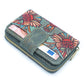Turquoise Color Ladies Pattern Cork Wallet
